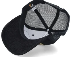 New York Gold Patch Black Cord A-frame Trucker - Iconic