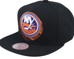 New York Islanders Big Face 7.0 Black Snapback - Mitchell & Ness