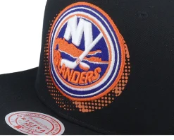 New York Islanders Big Face 7.0 Black Snapback - Mitchell & Ness