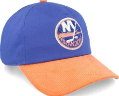 New York Islanders Burnett Blue/Orange Corduroy A-frame Adjustable - American Needle
