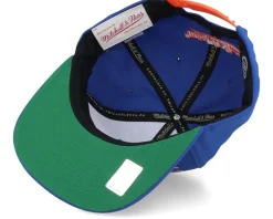 New York Islanders Retro Lock Up Blue Snapback - Mitchell & Ness