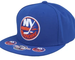 New York Islanders Vintage Hat Trick Blue Snapback - Mitchell & Ness