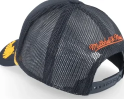 New York Knicks Gold Leaf Hwc Black Trucker - Mitchell & Ness