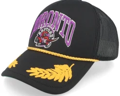 New York Knicks Gold Leaf Hwc Black Trucker - Mitchell & Ness