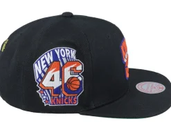 New York Knicks Side Jam Black Snapback - Mitchell & Ness