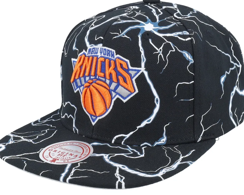 New York Knicks Storm Season Black Snapback - Mitchell & Ness
