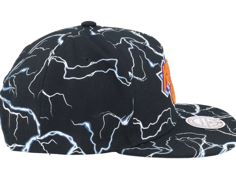 New York Knicks Storm Season Black Snapback - Mitchell & Ness