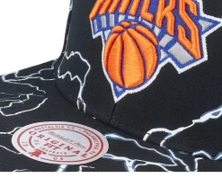 New York Knicks Storm Season Black Snapback - Mitchell & Ness