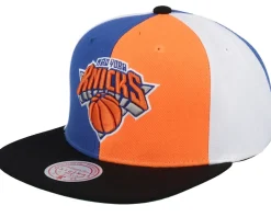 New York Knicks Team Era Pinwheel Orange/Black Snapback - Mitchell & Ness