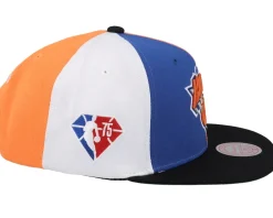 New York Knicks Team Era Pinwheel Orange/Black Snapback - Mitchell & Ness