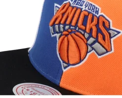 New York Knicks Team Era Pinwheel Orange/Black Snapback - Mitchell & Ness