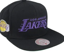 New York Knicks Triple Play Black Snapback - Mitchell & Ness