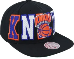 New York Knicks Varsity Bust Black Snapback - Mitchell & Ness