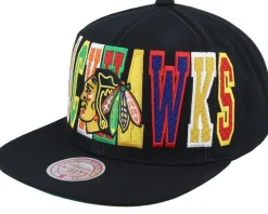 New York Knicks Varsity Bust Black Snapback - Mitchell & Ness