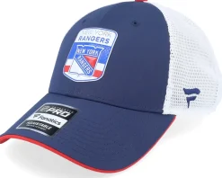 New York Rangers Authentic Pro Draft Podium Black/White Trucker - Fanatics