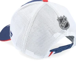 New York Rangers Authentic Pro Draft Podium Black/White Trucker - Fanatics