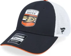 New York Rangers Authentic Pro Draft Podium Black/White Trucker - Fanatics