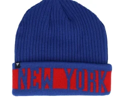 New York Rangers Beanie Deep Royal/Red Cuff - Fanatics