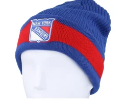 New York Rangers Beanie Deep Royal/Red Cuff - Fanatics