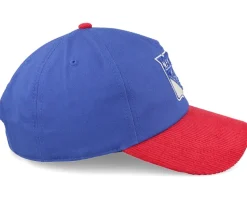 New York Rangers Burnett Blue/Red Corduroy A-Frame Adjustable - American Needle