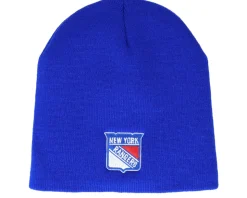 New York Rangers Cuffless Knit Royal Beanie - American Needle