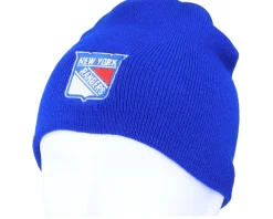New York Rangers Cuffless Knit Royal Beanie - American Needle