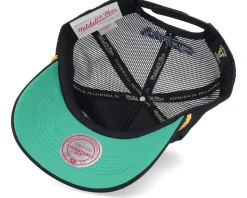 New York Rangers Gold Leaf Hwc Black Trucker - Mitchell & Ness