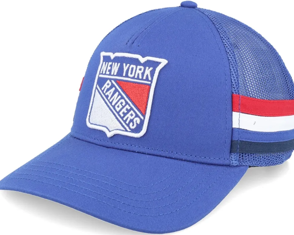 New York Rangers Hotfoot Royal A-frame Trucker - American Needle