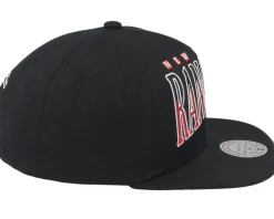 New York Rangers Line Work Vintage Black Snapback - Mitchell & Ness