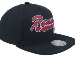 New York Rangers Oversweep Vintage Black Snapback - Mitchell & Ness