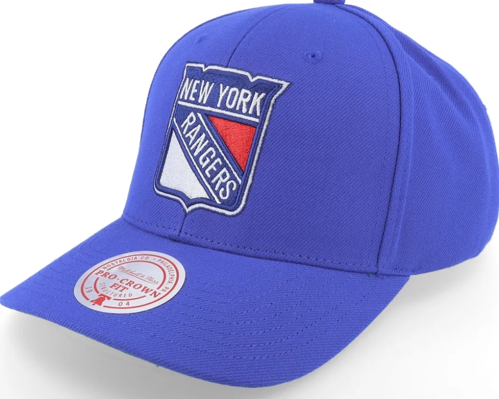 New York Rangers Team Ground 2.0 Pro Blue Adjustable - Mitchell & Ness