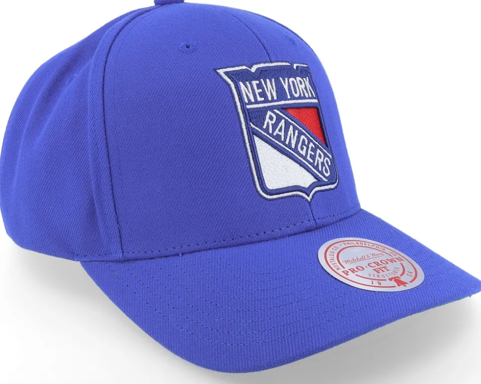 New York Rangers Team Ground 2.0 Pro Blue Adjustable - Mitchell & Ness