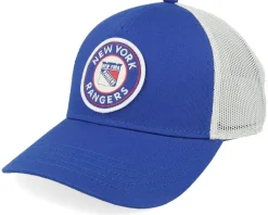 New York Rangers Valin White/Blue A-frame Trucker - American Needle