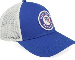 New York Rangers Valin White/Blue A-frame Trucker - American Needle