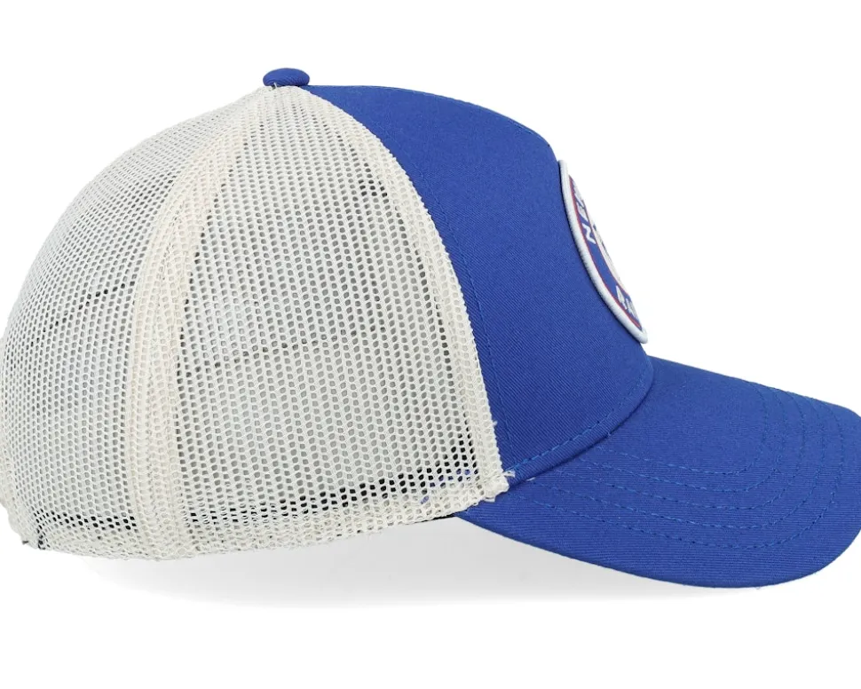 New York Rangers Valin White/Blue A-frame Trucker - American Needle