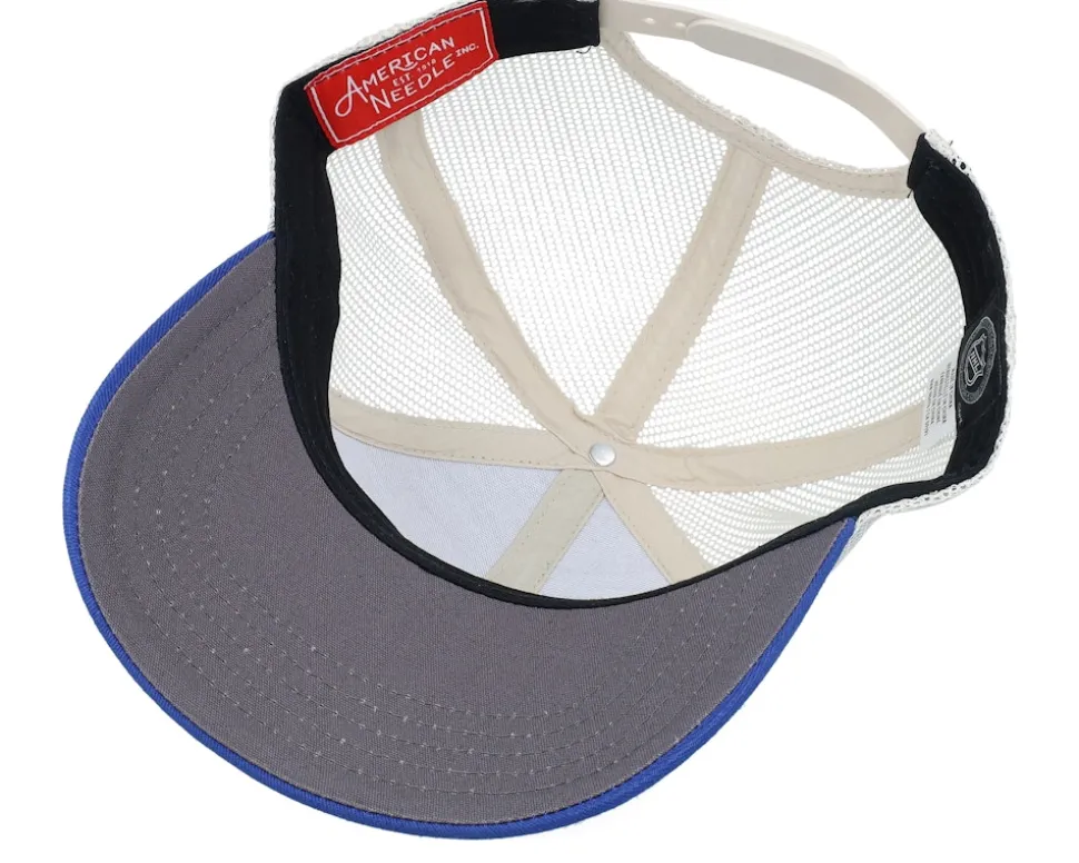New York Rangers Valin White/Blue A-frame Trucker - American Needle