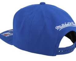 New York Rangers Vintage Hat Trick Blue Snapback - Mitchell & Ness
