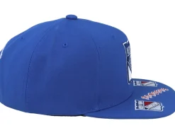 New York Rangers Vintage Hat Trick Blue Snapback - Mitchell & Ness