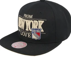 New York Rangers With Love Black Snapback - Mitchell & Ness