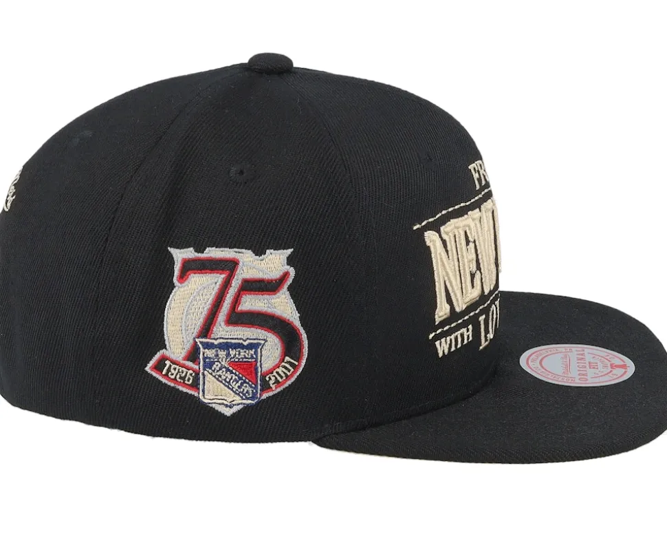 New York Rangers With Love Black Snapback - Mitchell & Ness