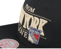 New York Rangers With Love Black Snapback - Mitchell & Ness