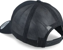 New York Silver Patck Black A-frame Trucker - Iconic