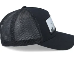 New York Silver Patck Black A-frame Trucker - Iconic