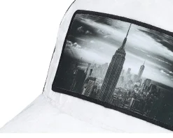 New York Skyscraper Velvet White/Black A-frame - Calza Pennello