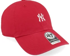 New York Yankees Base Runner Clean Up Red Dad Cap - 47 Brand