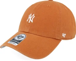New York Yankees Base Runner Clean Up Burnt Orange Dad Cap - 47 Brand