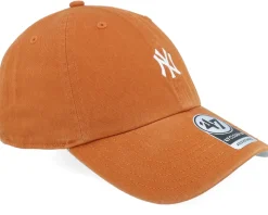 New York Yankees Base Runner Clean Up Burnt Orange Dad Cap - 47 Brand