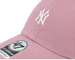 New York Yankees Base Runner Clean Up Mauve Dad Cap - 47 Brand