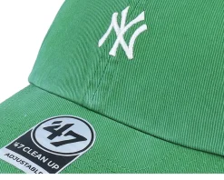 New York Yankees Base Runner Clean Up Kelly Green Dad Cap - 47 Brand