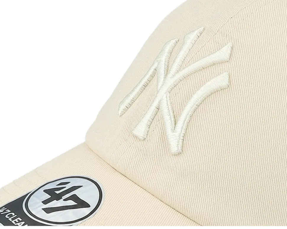 New York Yankees Brand Clean Up Natural Dad Cap - 47 Brand
